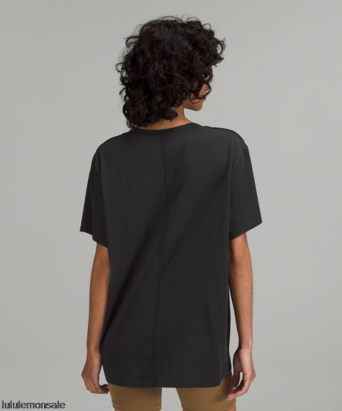 Lululemon Damen DELULU322 | Lululemon Deutschland Schwarzes All Yours Baumwoll T-shirt